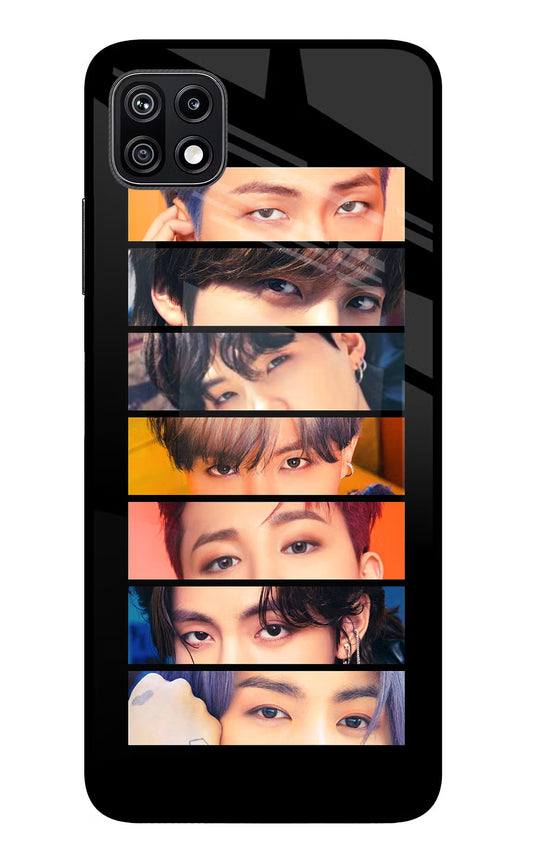 BTS Eyes Samsung F42 5G Glass Case