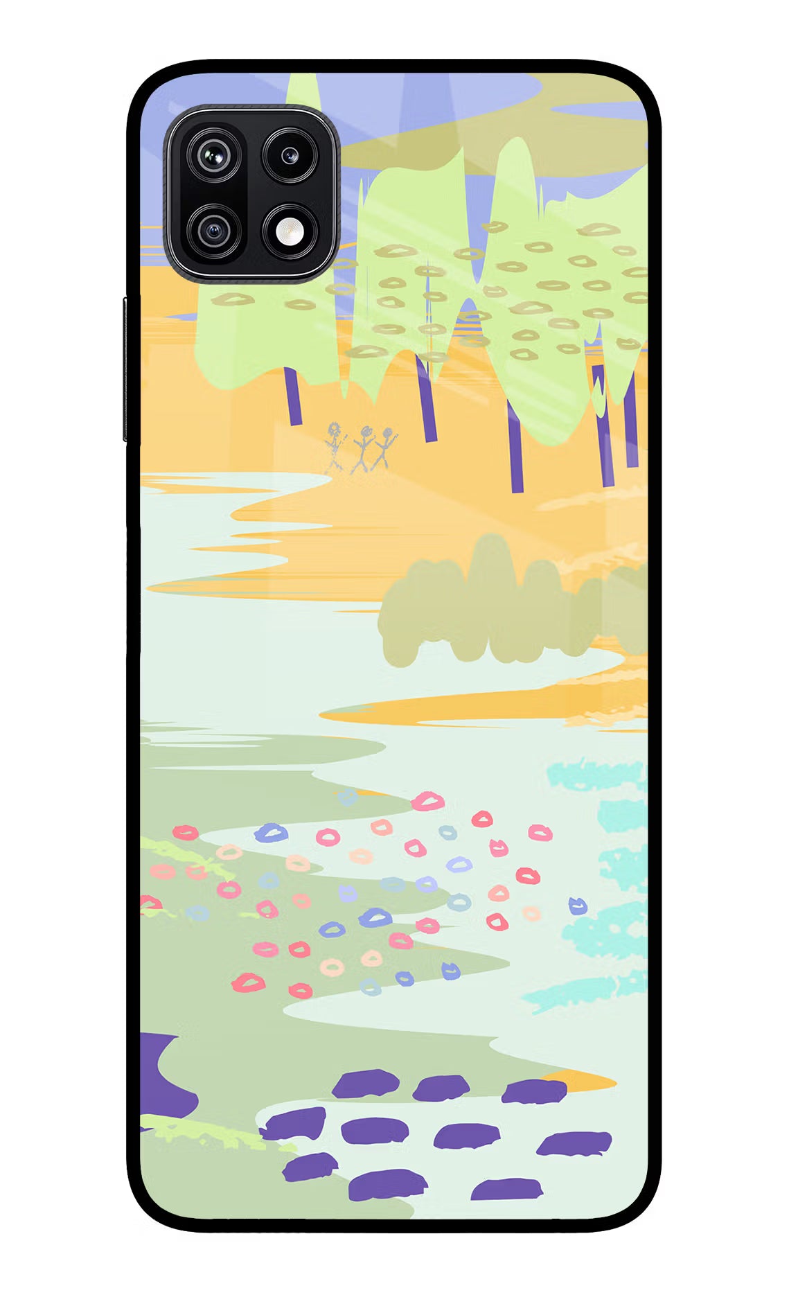Scenery Samsung F42 5G Glass Case Back Cover by Casekaro