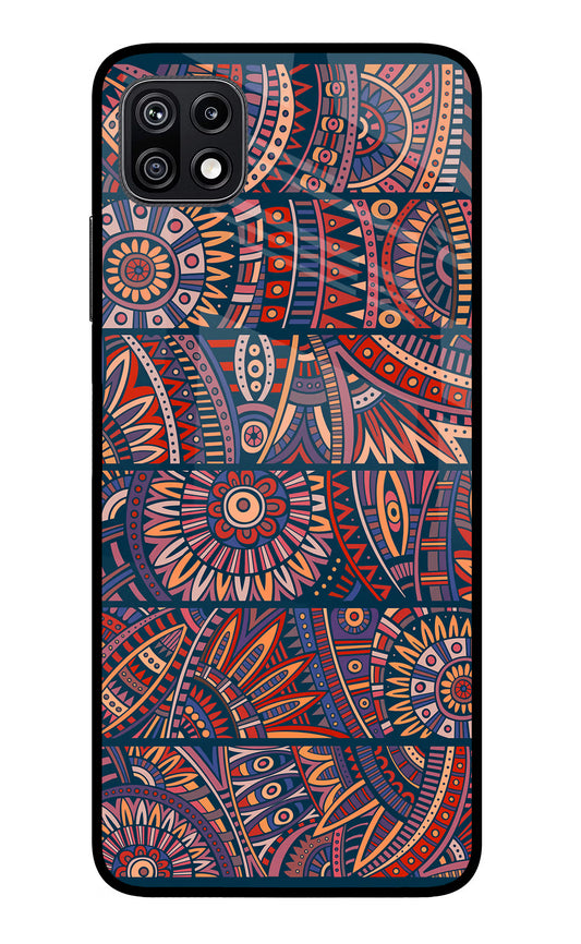 African Culture Design Samsung F42 5G Glass Case