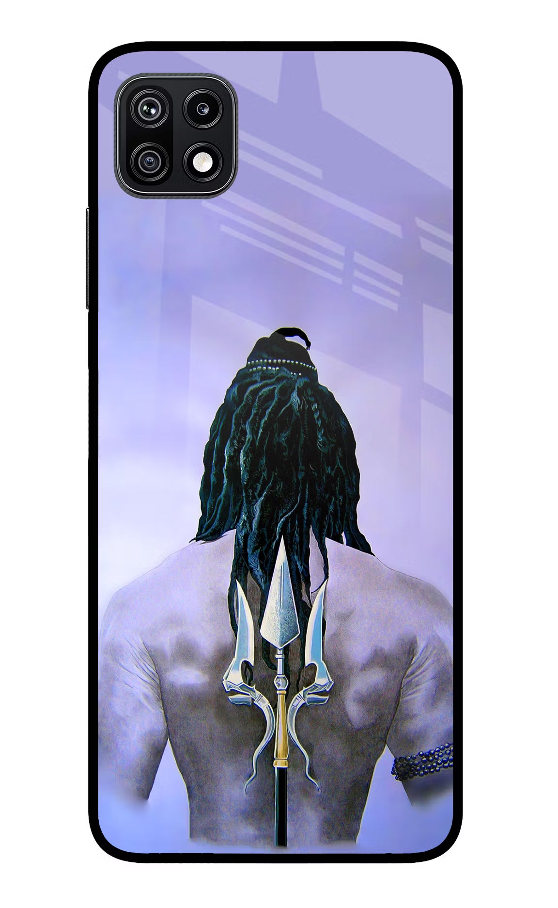 Shiva Samsung F42 5G Glass Case Back Cover by Casekaro