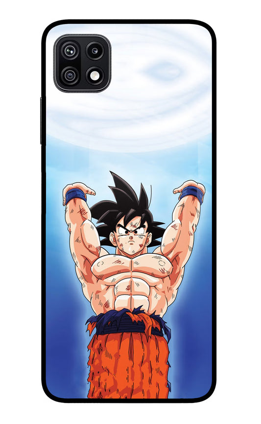 Goku Power Samsung F42 5G Glass Case