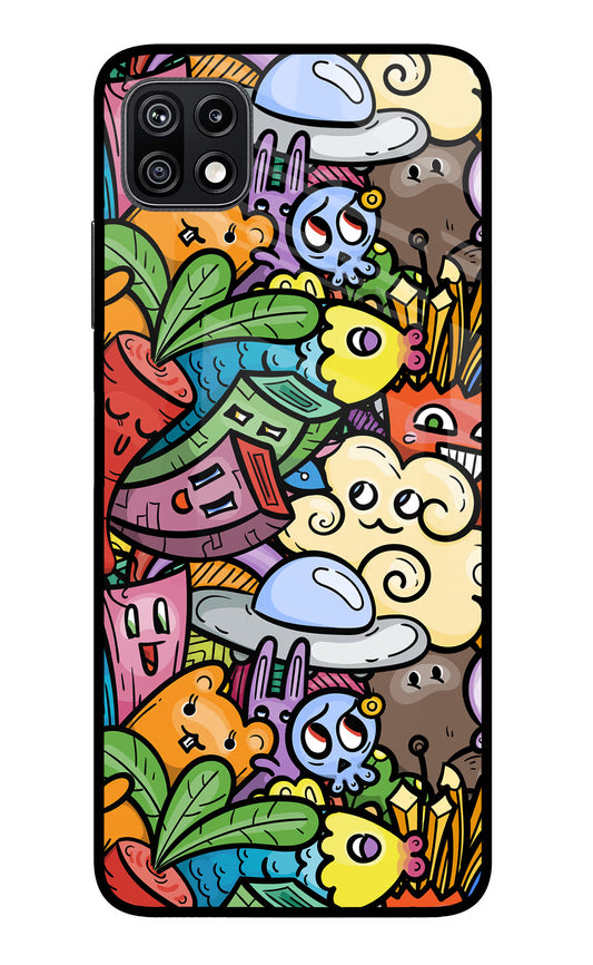 Veggie Doodle Samsung F42 5G Glass Case