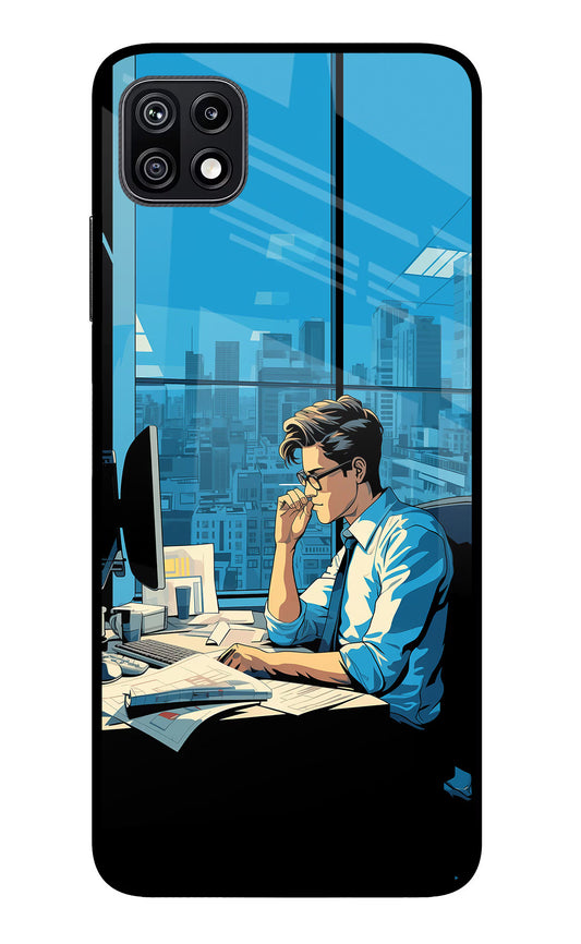 Focused Hustler (AI Generated) Samsung F42 5G Glass Case