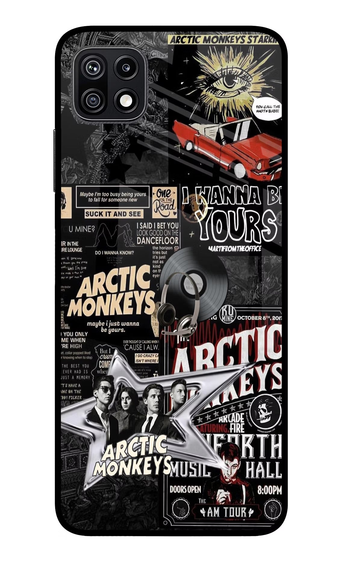 Arctic Monkeys Samsung F42 5G Glass Case Back Cover by Casekaro