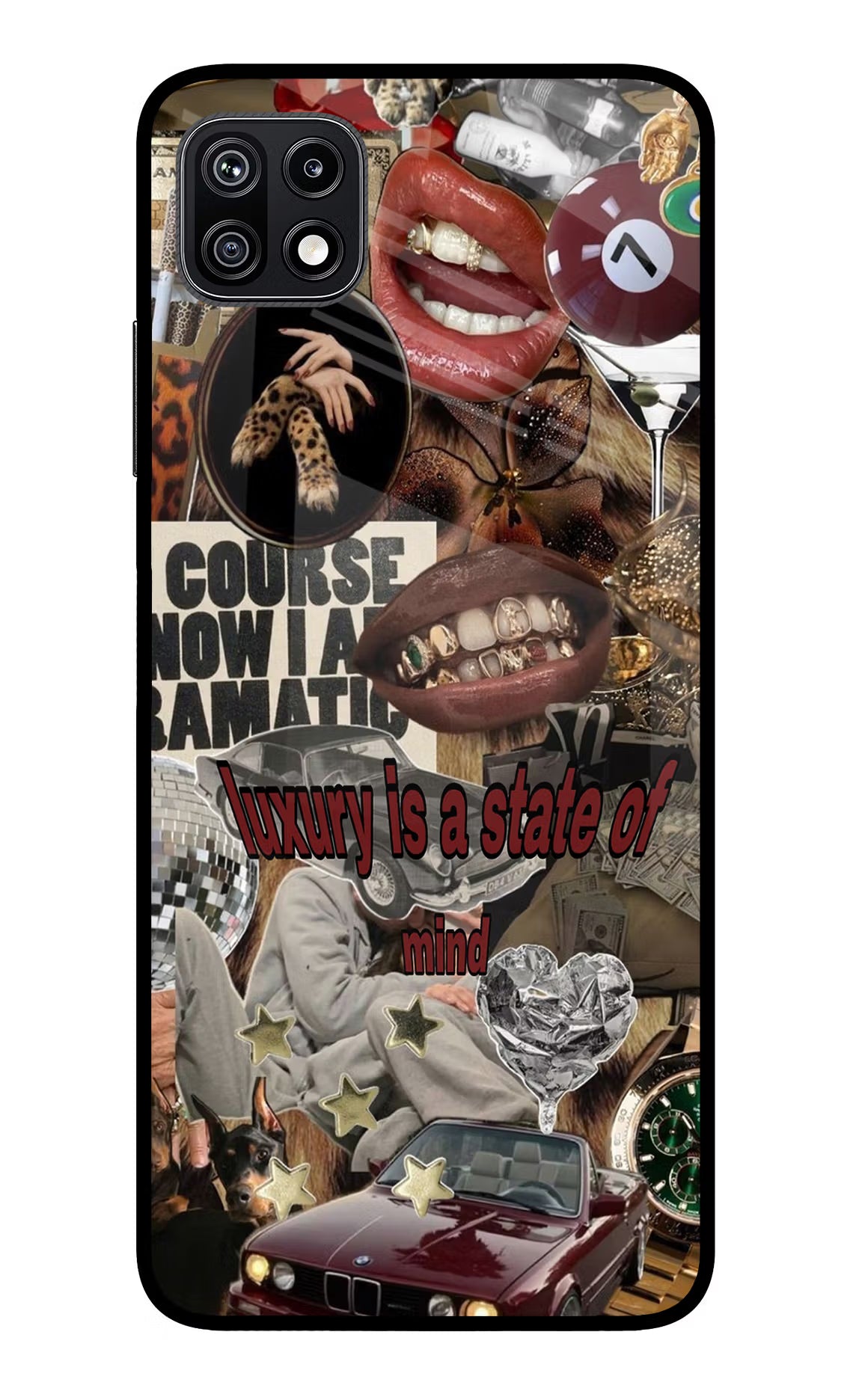 Luxury Samsung F42 5G Glass Case Back Cover by Casekaro