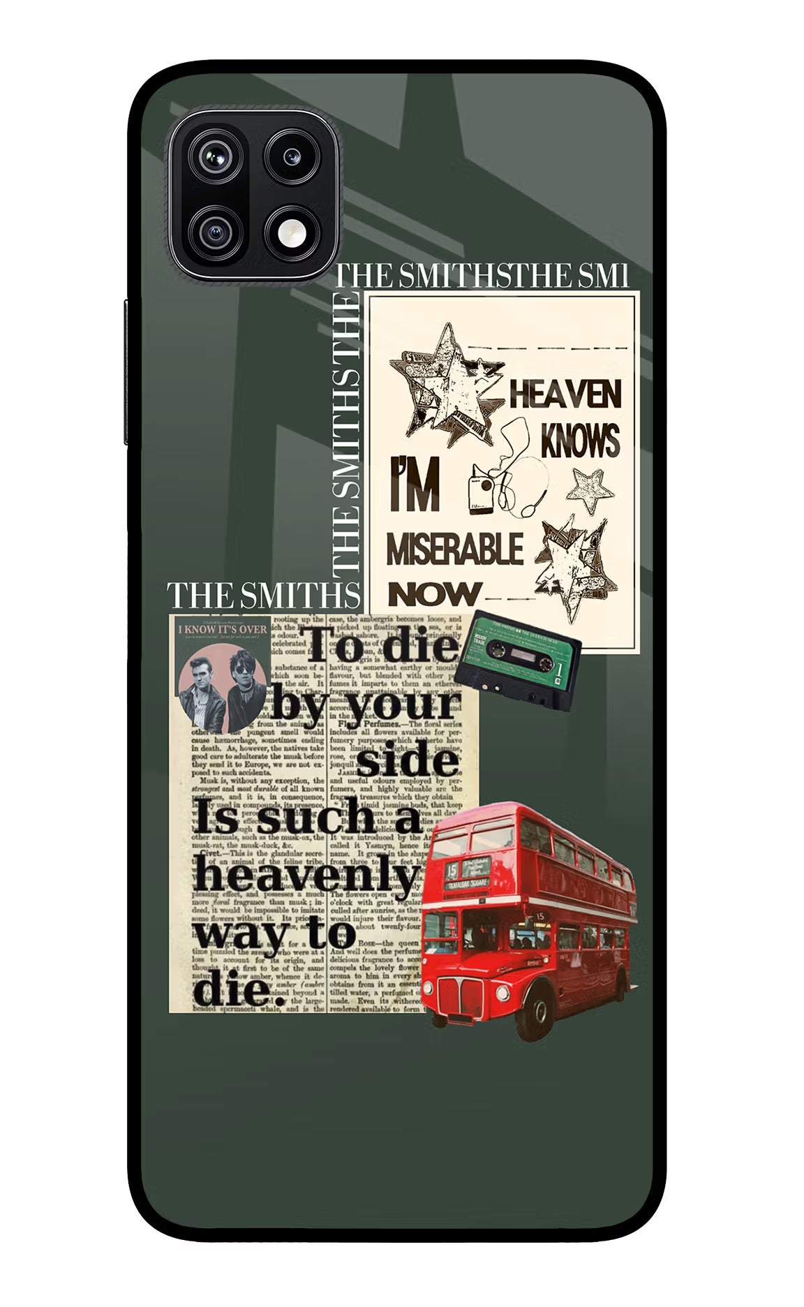The Smiths Samsung F42 5G Glass Case Back Cover by Casekaro