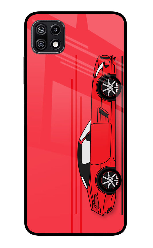 Red Velocity Samsung F42 5G Glass Case