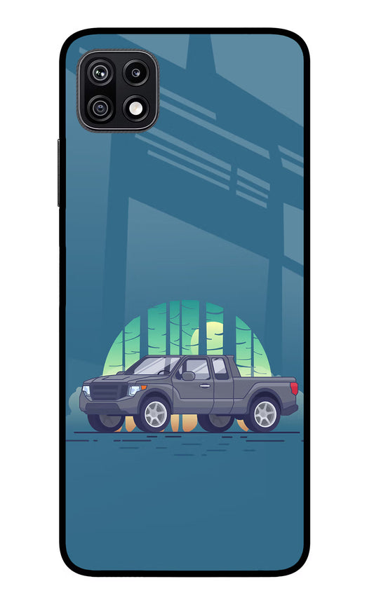 Retro Garage Vibe Samsung F42 5G Glass Case