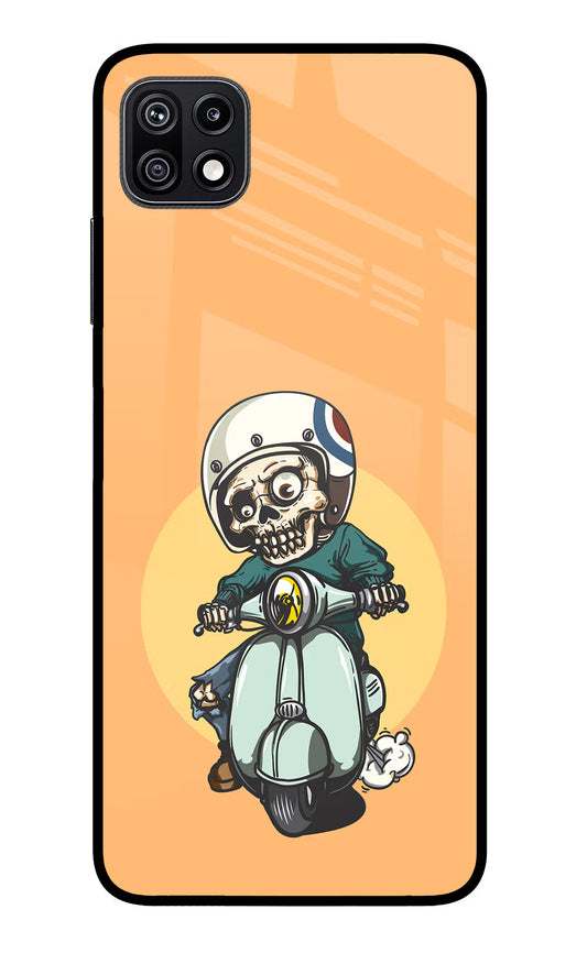 Undead Biker Samsung F42 5G Glass Case