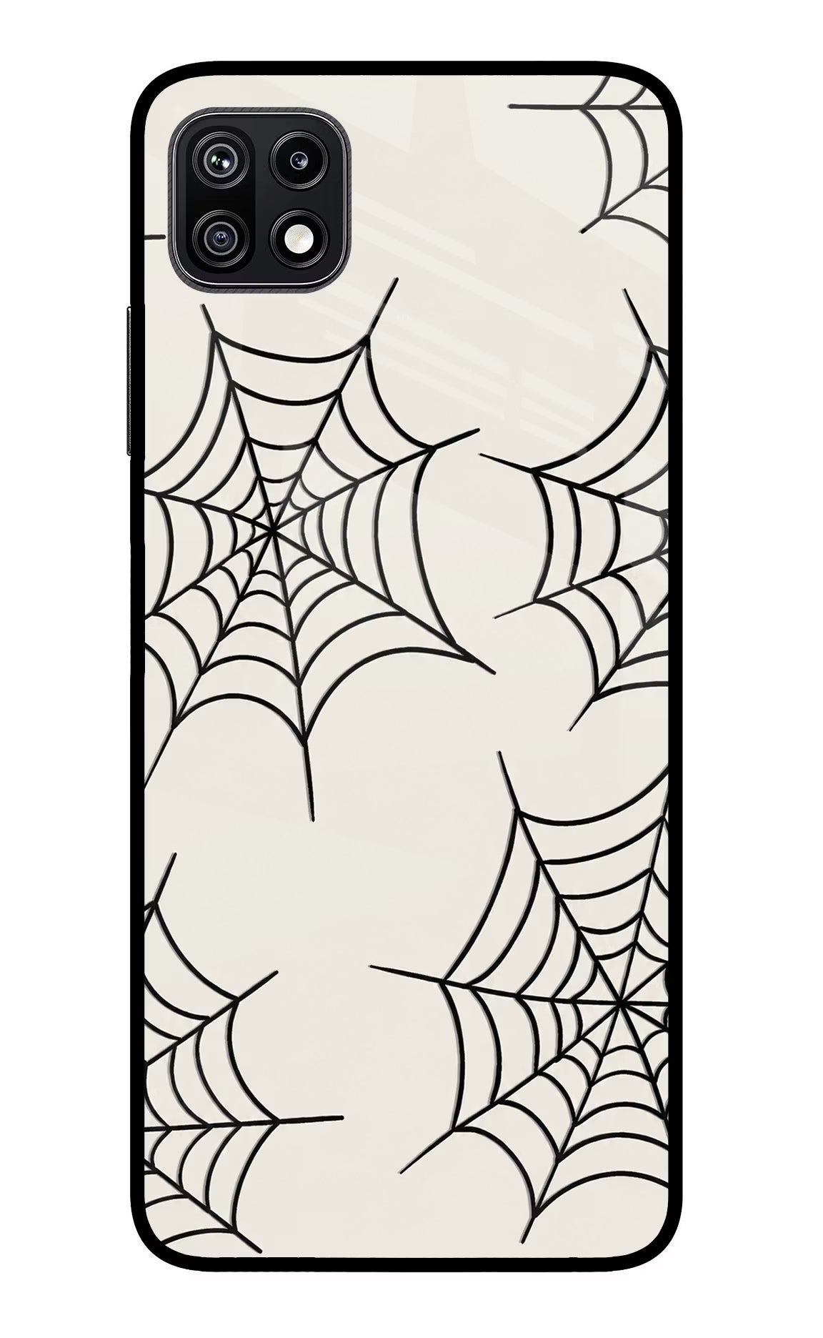 Spider Web Samsung F42 5G Glass Case