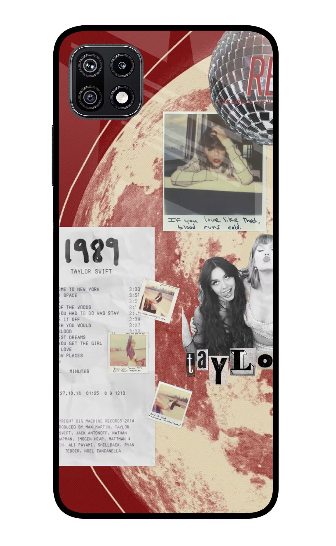 Taylor Swift Samsung F42 5G Glass Case Back Cover by Casekaro