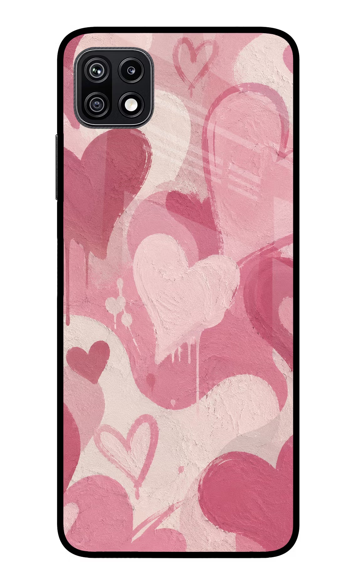 Hearty case Samsung F42 5G Glass Case