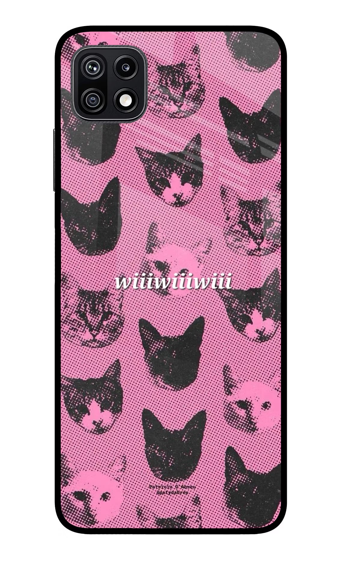 Pink Cats Samsung F42 5G Glass Case