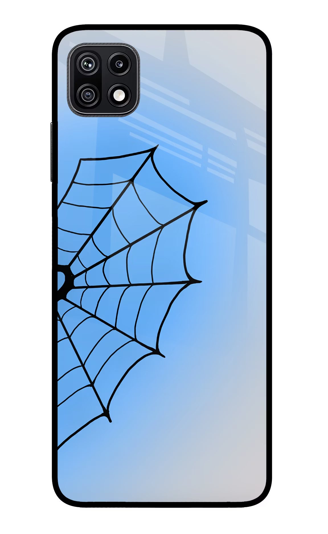 Blue Web Samsung F42 5G Glass Case