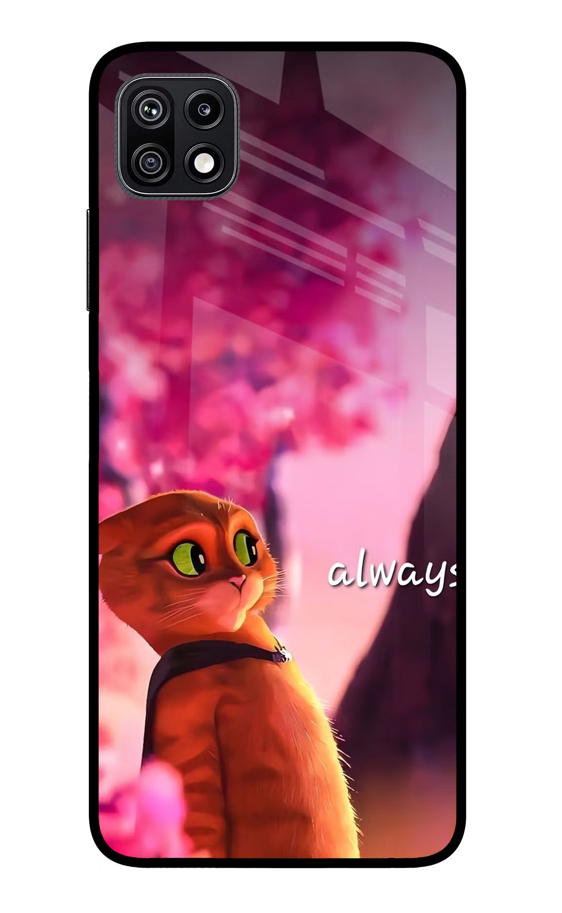 Always Cat Samsung F42 5G Glass Case