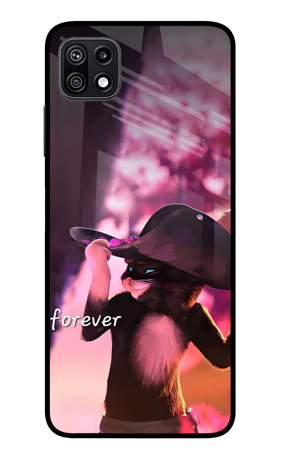 Forever Cat Samsung F42 5G Glass Case