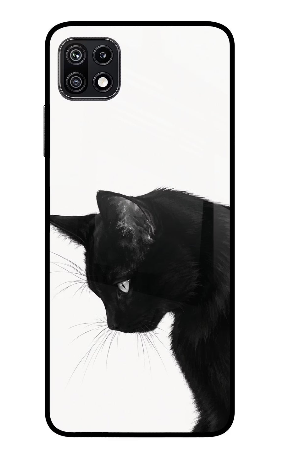 Shadow Gaze Samsung F42 5G Back Cover, Glass case