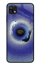 Dark Koi Samsung F42 5G Glass Case