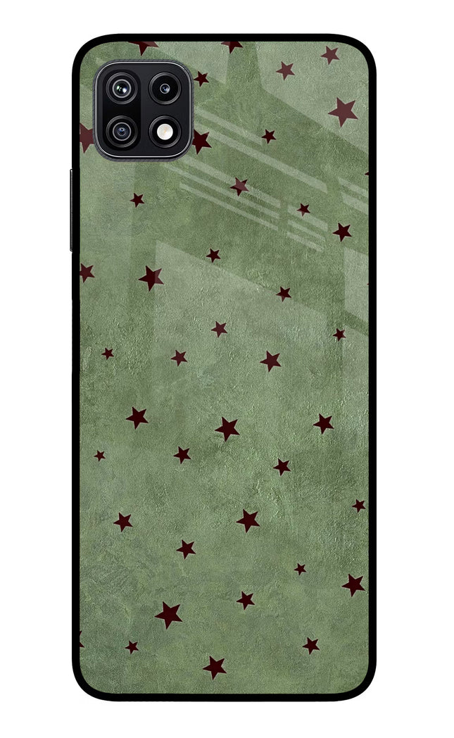 Green Stars Samsung F42 5G Glass Case