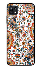 White Mayura Samsung F42 5G Glass Case