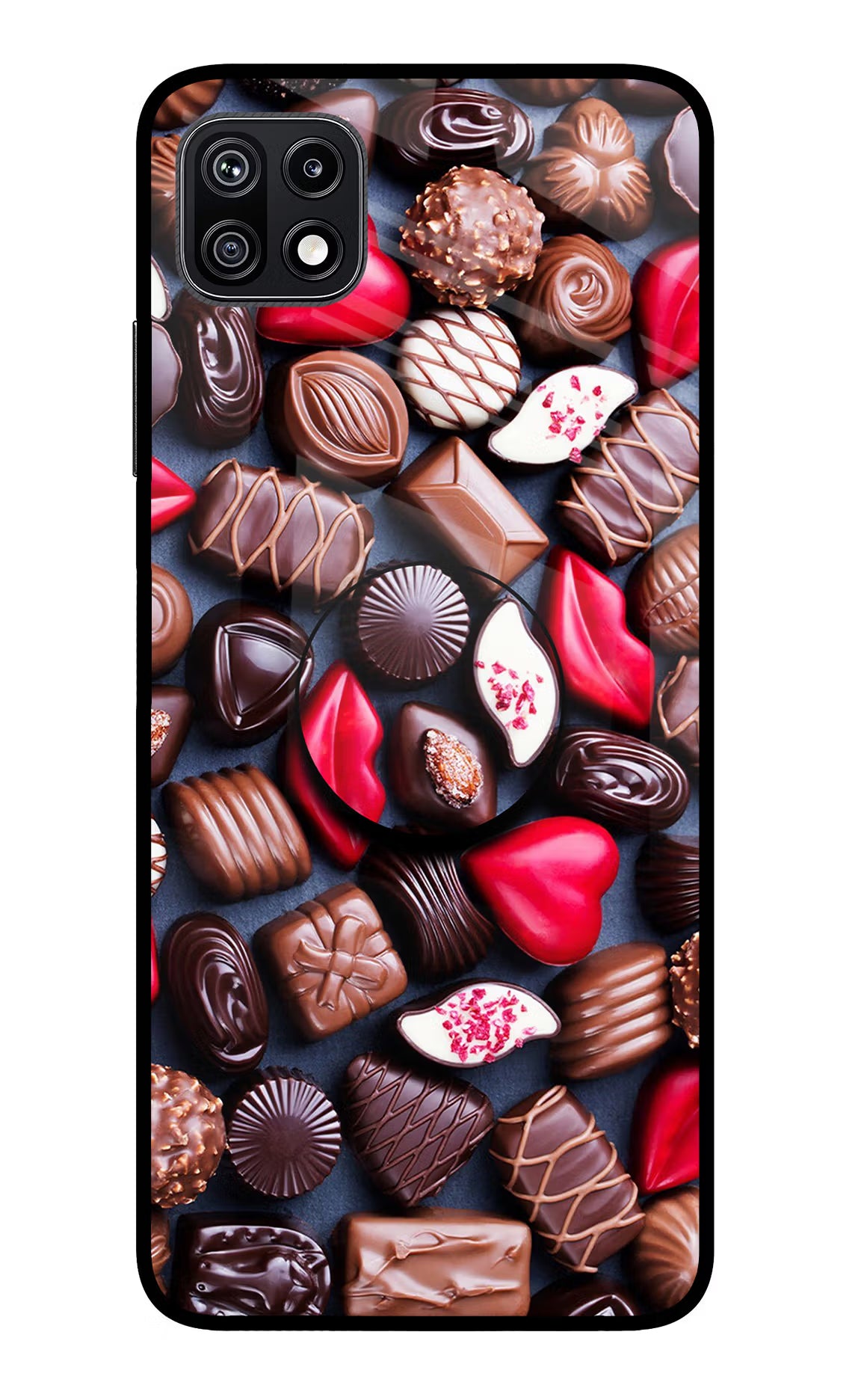 Chocolates Samsung F42 5G Pop Case by Casekaro