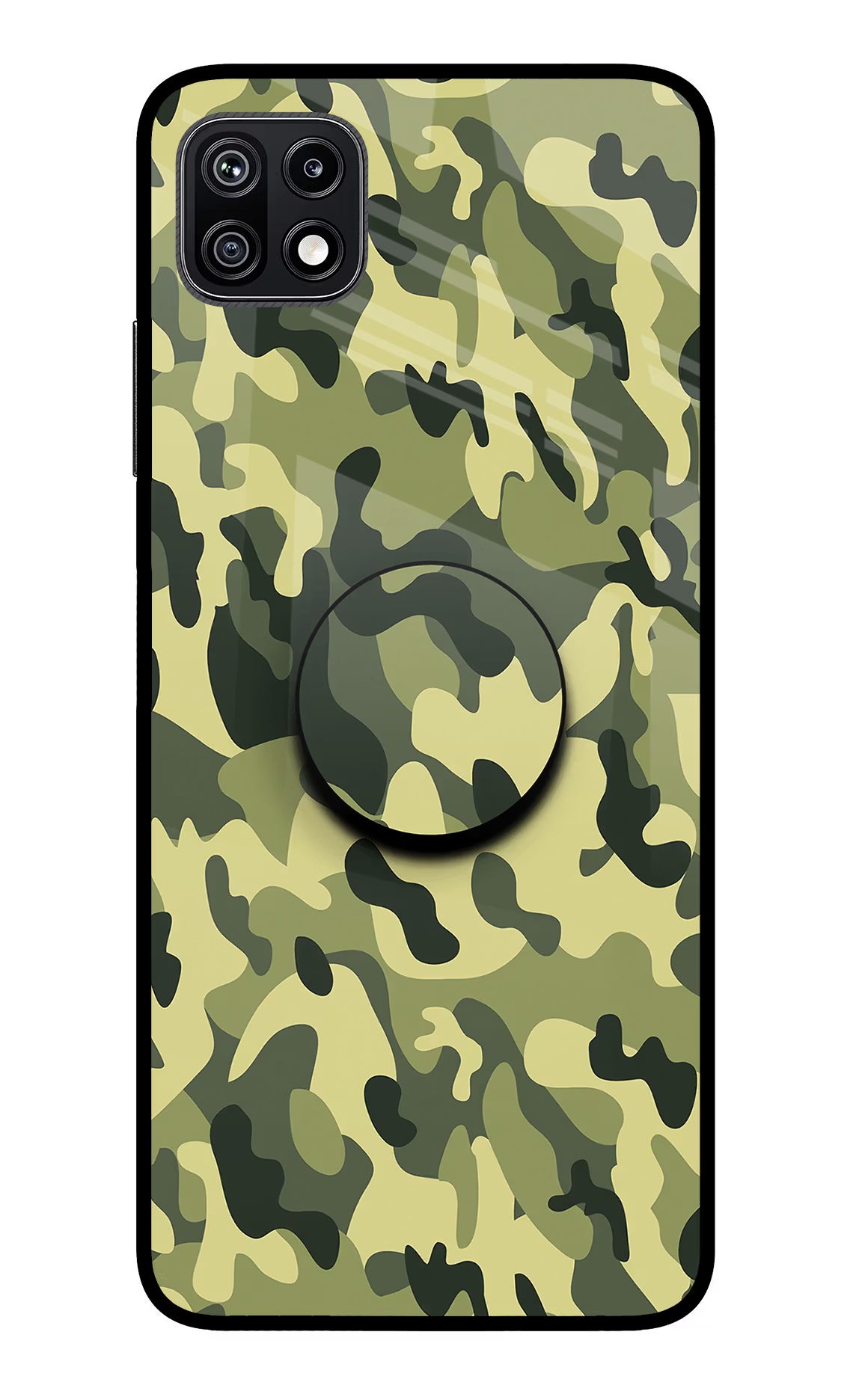 Camouflage Samsung F42 5G Pop Case by Casekaro