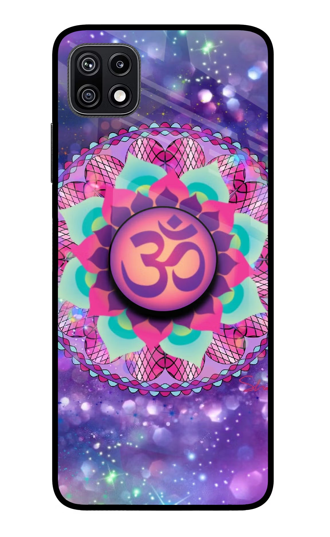 Om Purple Samsung F42 5G Pop Case by Casekaro