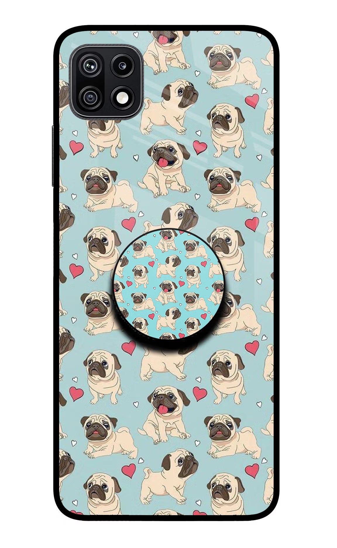 Pug Dog Samsung F42 5G Pop Case by Casekaro