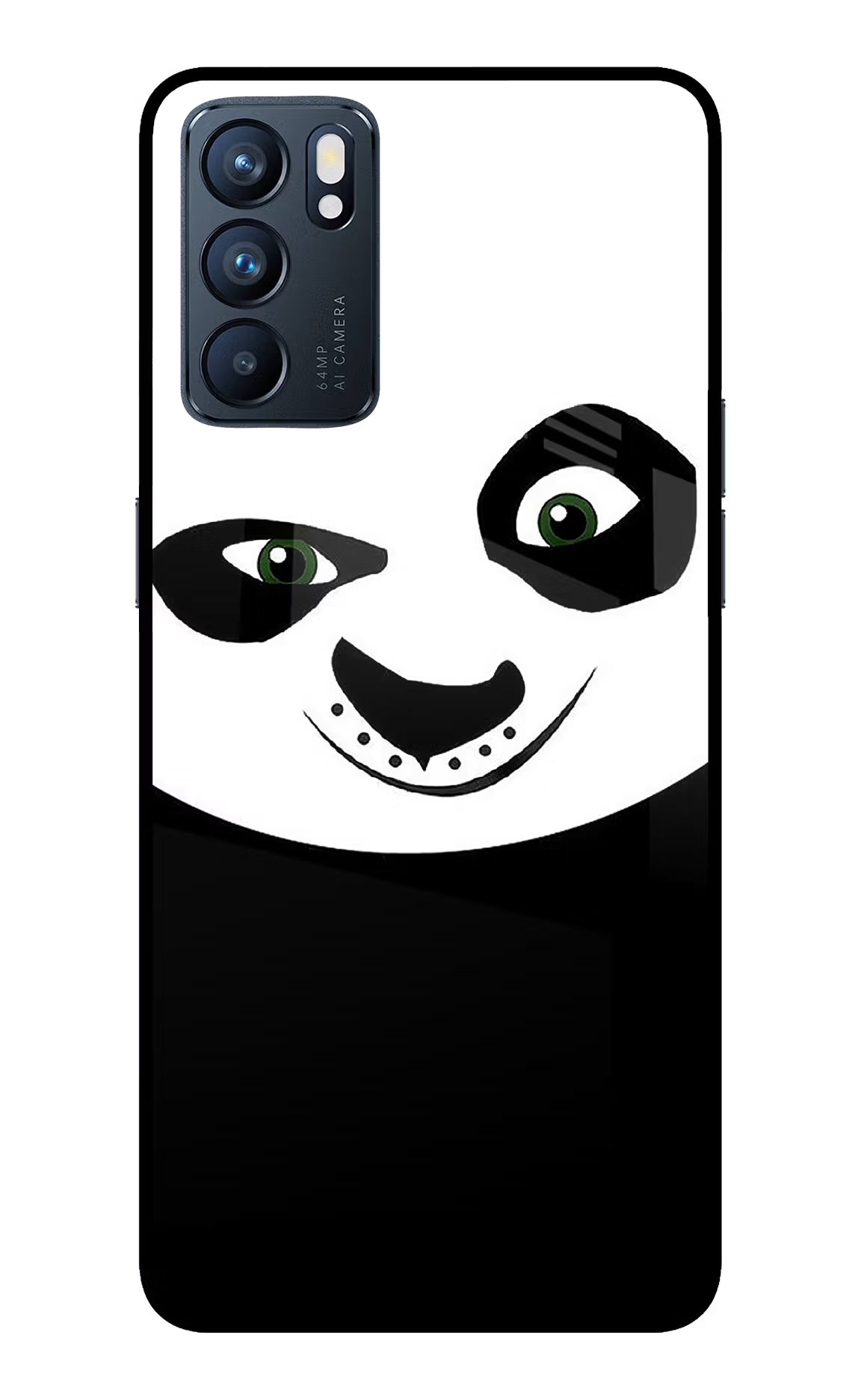 Panda Oppo Reno6 5G Glass Case Back Cover by Casekaro