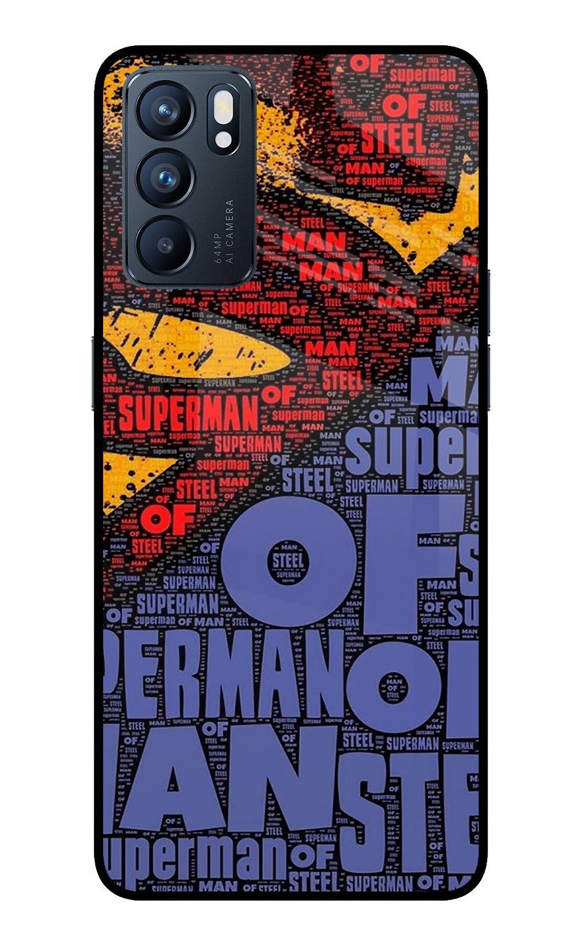 Superman Oppo Reno6 5G Glass Case