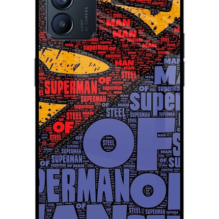 Superman Oppo Reno6 5G Glass Case Back Cover by Casekaro