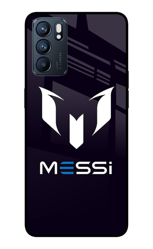 Messi Logo Oppo Reno6 5G Glass Case