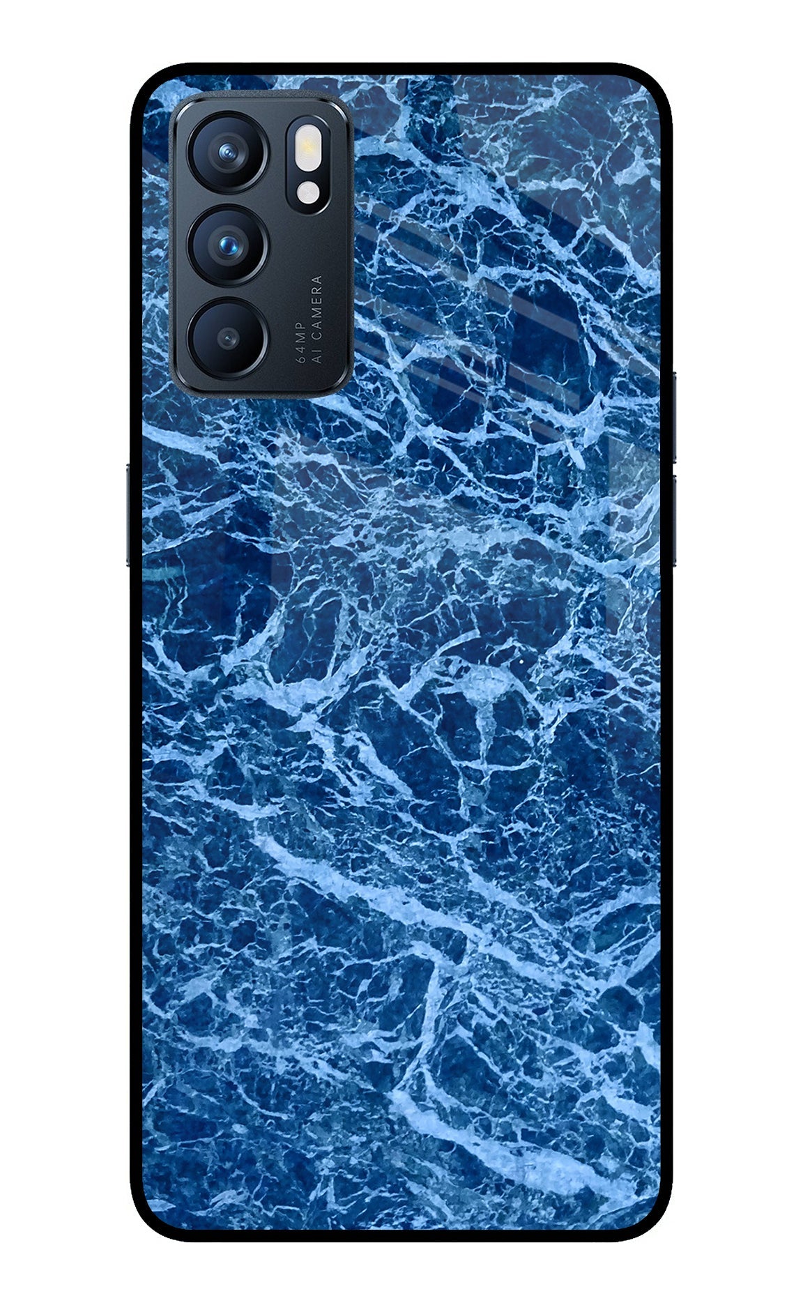 Blue Marble Oppo Reno6 5G Glass Case