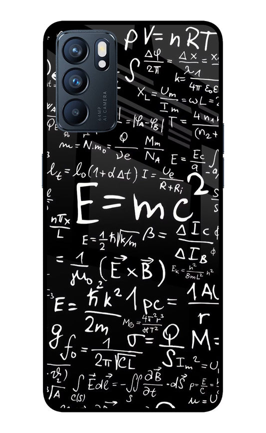 Physics Formula Oppo Reno6 5G Glass Case