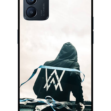 Alan Walker Oppo Reno6 5G Glass Case Back Cover by Casekaro