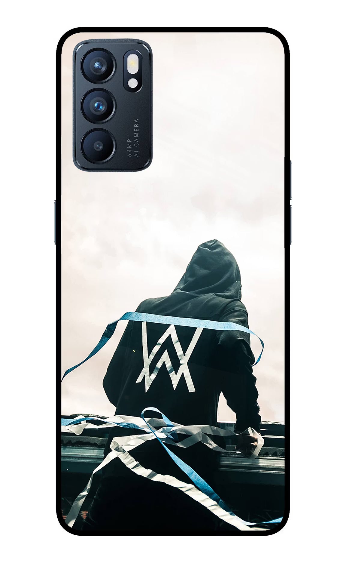Alan Walker Oppo Reno6 5G Glass Case Back Cover by Casekaro