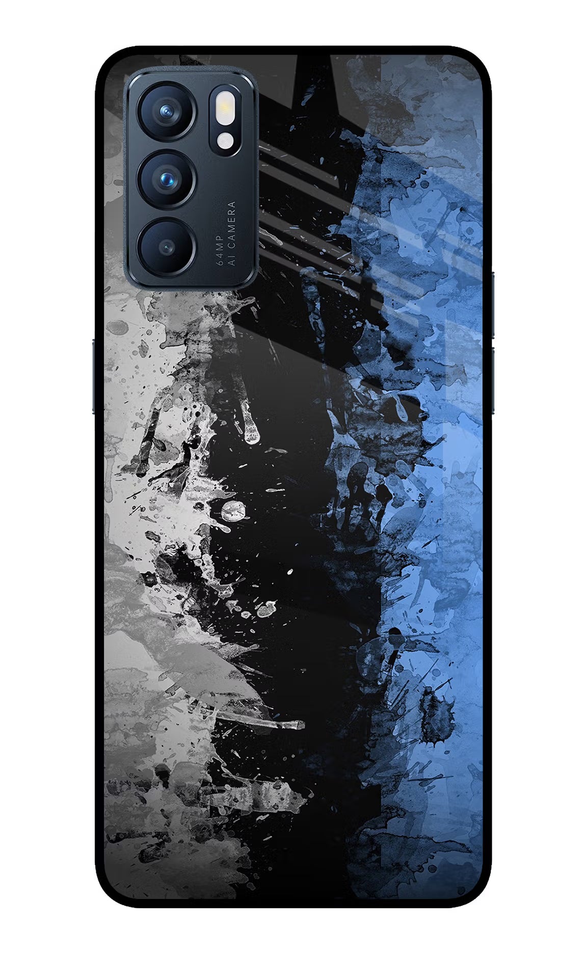 Artistic Design Oppo Reno6 5G Glass Case Back Cover by Casekaro