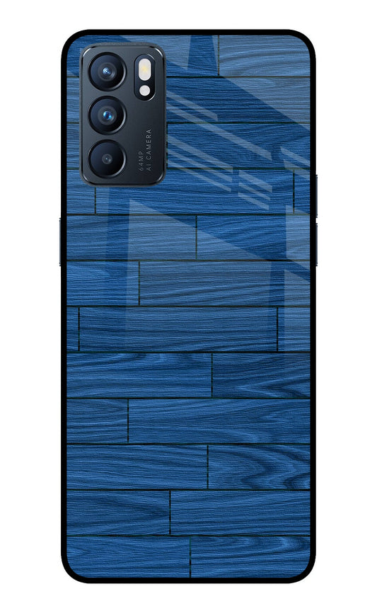 Wooden Texture Oppo Reno6 5G Glass Case