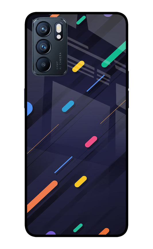 Abstract Design Oppo Reno6 5G Glass Case