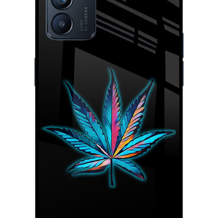 Weed Oppo Reno6 5G Glass Case Back Cover by Casekaro