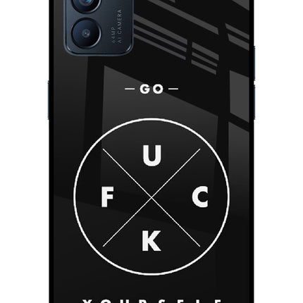Go Fuck Yourself Oppo Reno6 5G Glass Case Back Cover by Casekaro