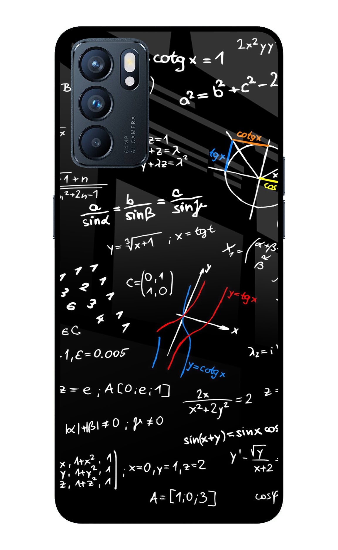 Mathematics Formula Oppo Reno6 5G Back Cover