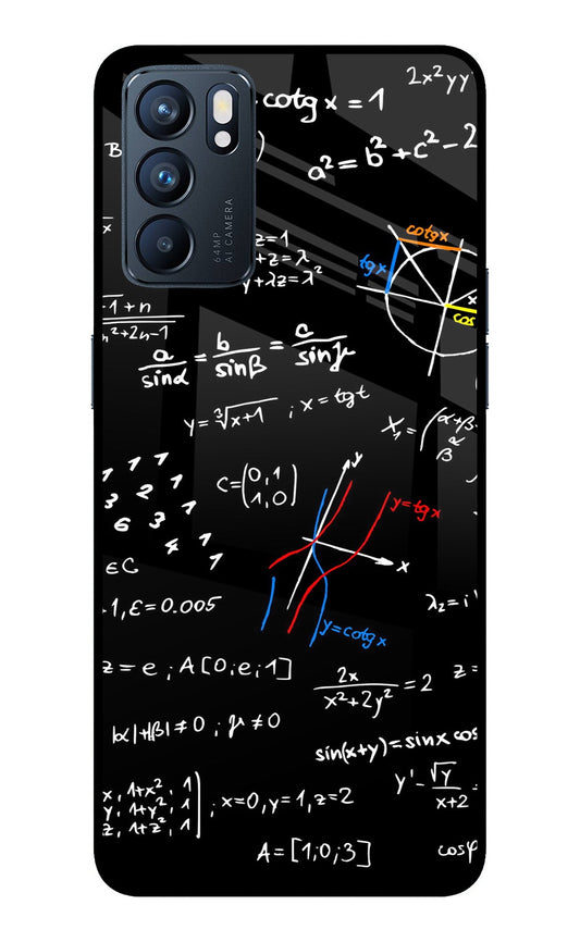 Mathematics Formula Oppo Reno6 5G Glass Case
