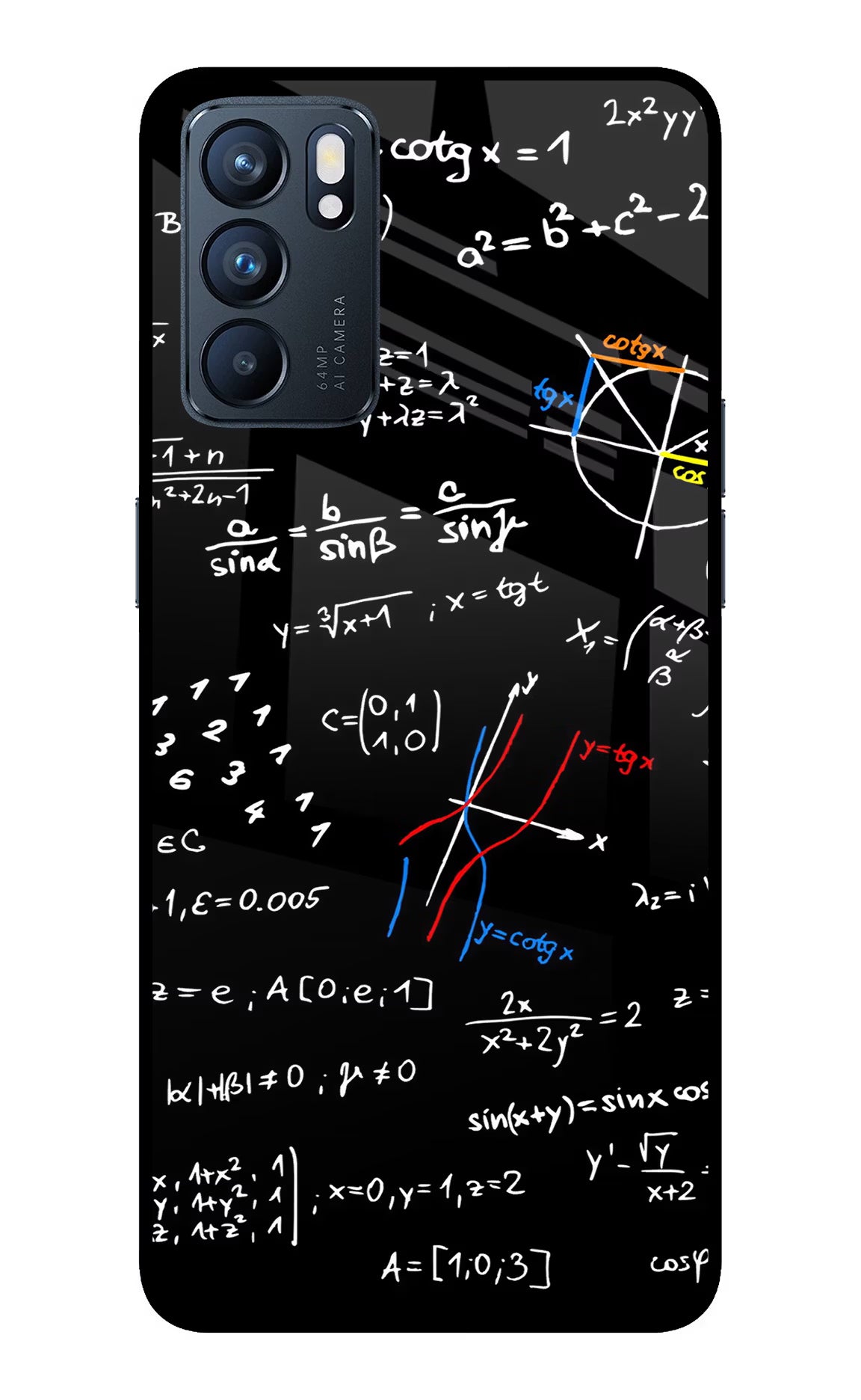 Mathematics Formula Oppo Reno6 5G Glass Case