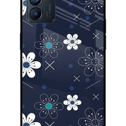 Flowers Oppo Reno6 5G Glass Case Back Cover by Casekaro