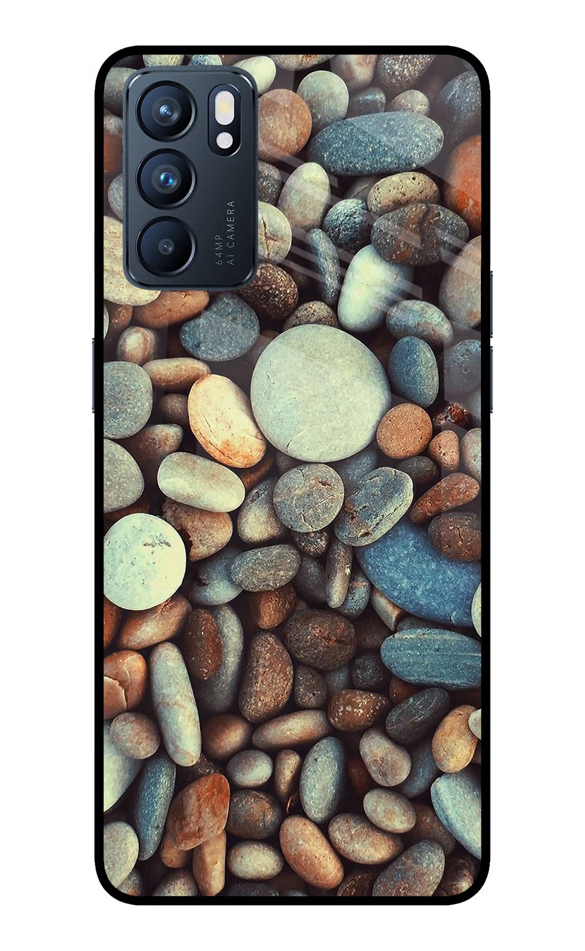 Pebble Oppo Reno6 5G Glass Case Back Cover by Casekaro