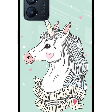 Unicorn Wallpaper Oppo Reno6 5G Glass Case Back Cover by Casekaro