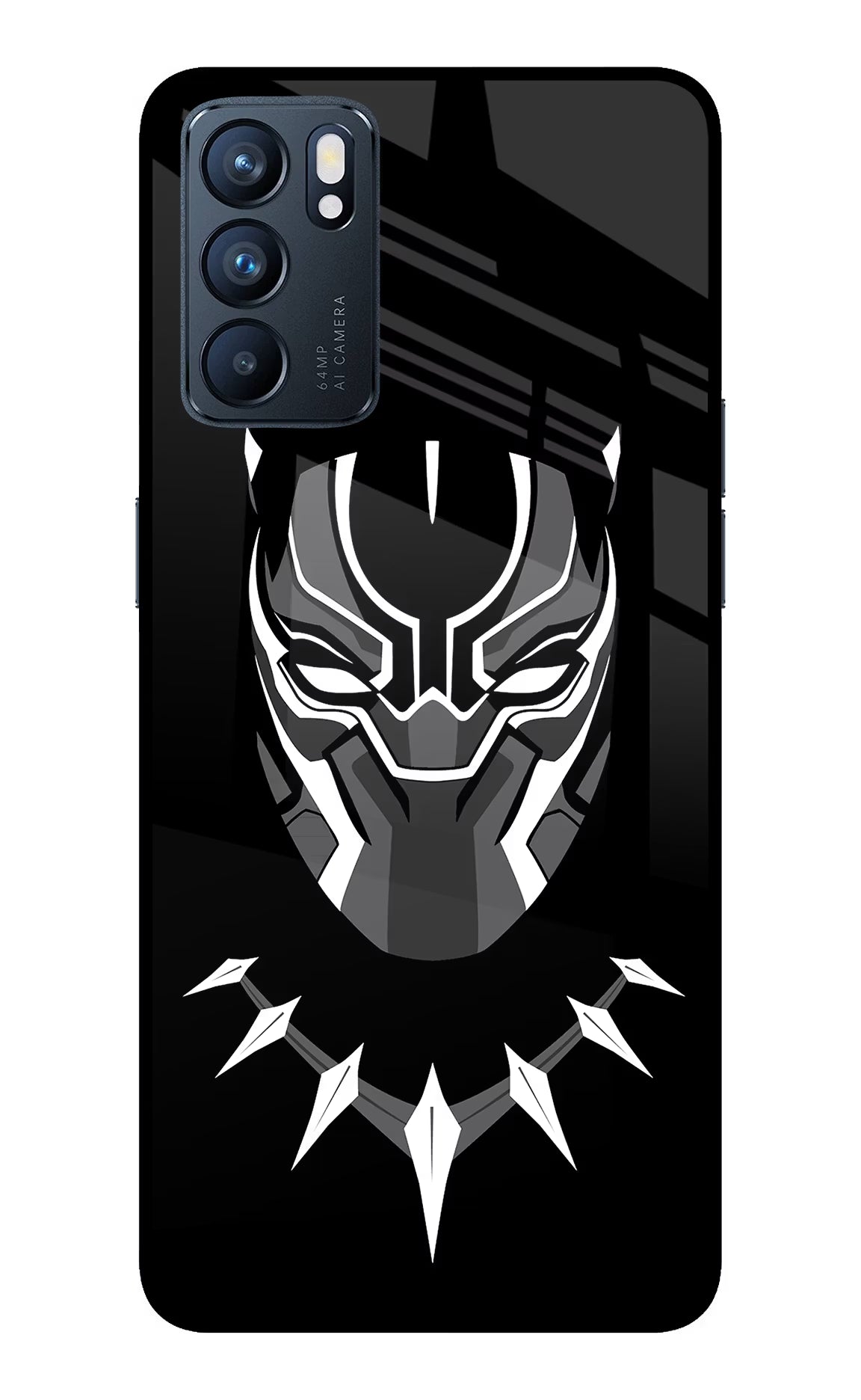 Black Panther Oppo Reno6 5G Glass Case