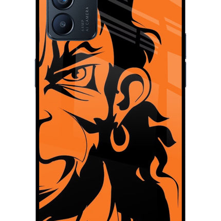 Hanuman Oppo Reno6 5G Glass Case Back Cover by Casekaro