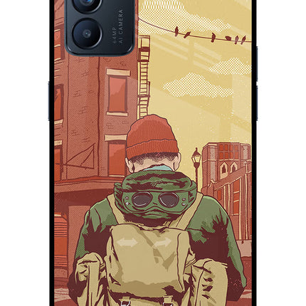 Adventurous Oppo Reno6 5G Glass Case Back Cover by Casekaro